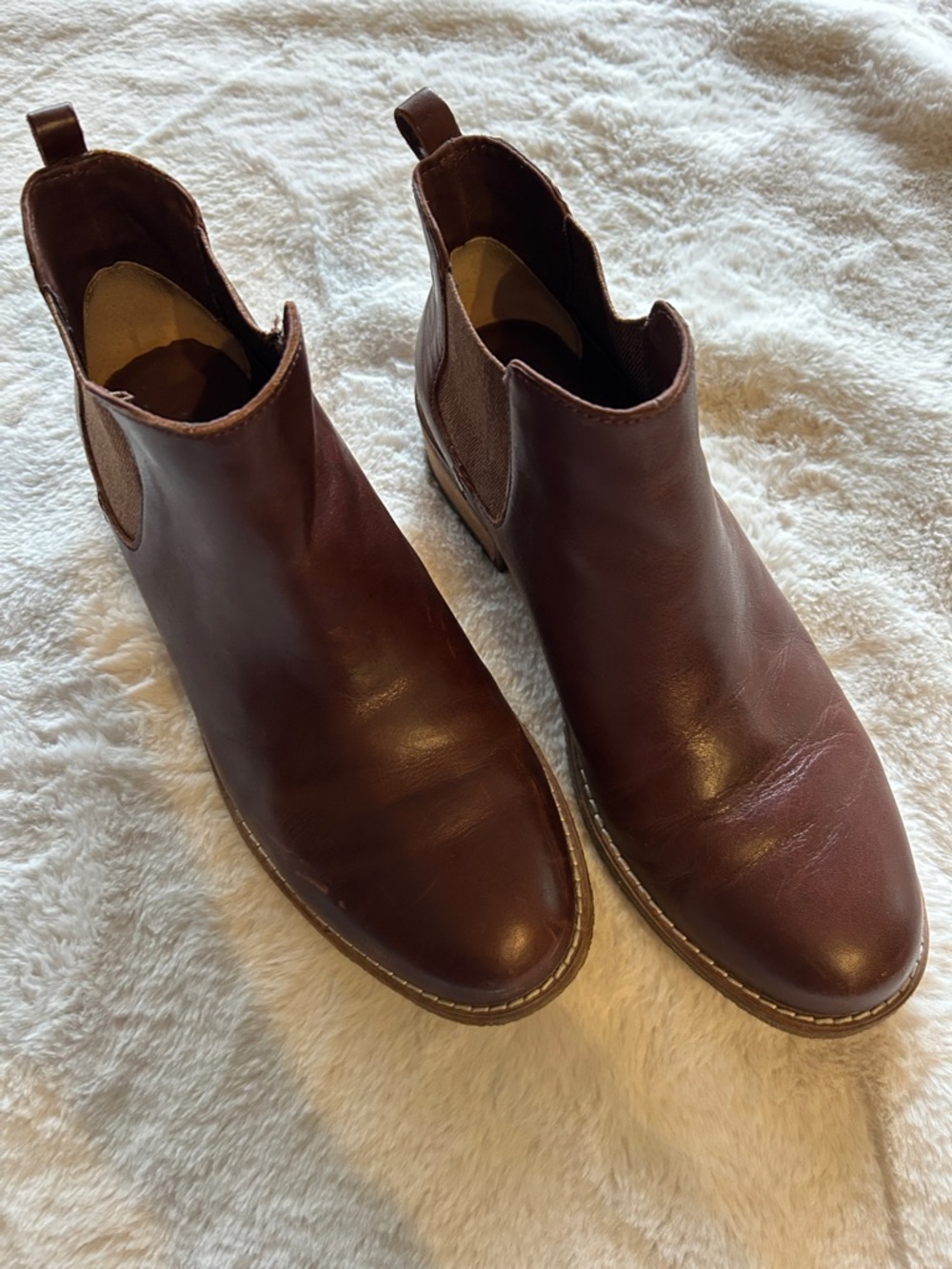 Women’s Sperry Women's Chestnut Brown Leather Chelsea Ankle Boots